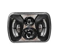 CGBWMB Feux Avant Pour Jeep Pour Wrangler Pour Cherokee Pour Comanche 1984-2001 5 X 7 Pouces Phare LED Carré À Faisceau Haut/bas Voiture Phares(1 * 75W)