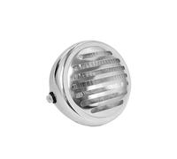 CGBWMB Phares Avant Pour Moto Phare Rond Rétro En Métal Pour Moto Grille Moteur Scooter Halogène(B)