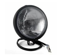 CGBWMB Phares Avant Pour Moto Support De Phare Universel À Faisceau Haut/bas De 5,75 Pouces 35/35 W Pour Moto, Feu Avant Rond Rétro Pour Scooter