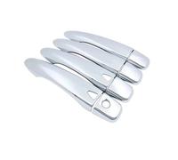 CGBWMB Poignée De Porte Pour Koleos Pour Samsung QM6 HC 2016-2023 Voiture Style Poignée De Porte Couverture Garniture Ensemble Autocollant(Chrome 4Handle 2 Buttons)