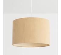 CGC Lighting Abat-jour d'intérieur en velours côtelé 30 cm Intérieur en soie assortie (velours côtelé crème)