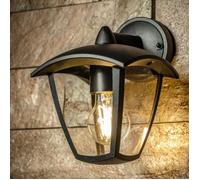 Cgc Lighting Applique Murale Exterieur Lanterne D'entraîneur De Mur Extérieur Noir Vers Le Bas De L'ampoule À Vis Standard Du Luminaire E27 De Direction