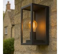 CGC Lighting Applique murale extérieure Éclairage noire, E27 ampoule remplaçable (Noir 2)