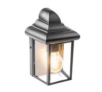 CGC Lighting Applique murale extérieure, traditionnelle, LED, Ampoule E27 (non incluse) (Noir 2)