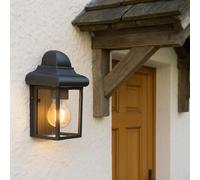 CGC Lighting Applique murale extérieure, traditionnelle, LED, Ampoule E27 (non incluse) (Noir 2)