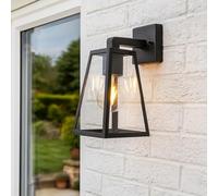 CGC Lighting Applique murale extérieure, traditionnelle, LED, Ampoule E27 (non incluse) (Noir)