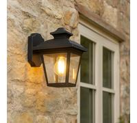 CGC Lighting Éclairage mural extérieur, polycarbonate résistant aux intempéries et à la corrosion, extérieur côtier, ampoule E27 (non incluse) (Moyen)