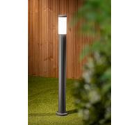 CGC Lighting Lampadaire Chemin Extérieur Éclairage Gris Foncé 1m Diffuseur Opale