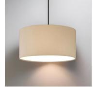 CGC Lighting Tambour de diffuseur de fond crème opale solide d'abat-jour en tissu blanc
