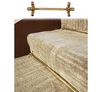 CGCSYZ Barres d'escalier en Laiton Poli Brillant avec Support de Fixation, Fixation sécurisée pour Tapis d'escalier, Couloir ou bibliothèque, Installation Facile （1pc-100cm/39in/3.3ft）
