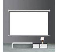 CGCSYZ Écran de projecteur - Écran de Projection déroulant manuellement rétractable, Support Mural au Plafond, écran de Projection Portable HD 4: 3/16: 9, avec Verrouillage Auto(100inch 16:9