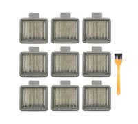 CGDVYHZXT Compatible avec Les Accessoires D'aspirateur Dreame H11 Max, Filtre Lavable, Rouleau, Brosse, Pièces De Rechange for Lave-Sol(9pcs Filter)