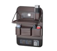 CGDXG Range-Dos Voiture en Cuir pour Dodge Durango SXT/R/T/SRT Hellcat 2010-2025, Organisateur Dossier Siège Auto avec Tablette Pliable, Pochette de Rangement