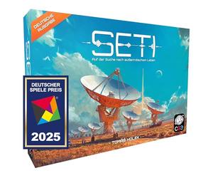 CGE Czech Games Edition SETI : à la Recherche de la Vie Extraterrestre - Jeu de société astronomique dans l'espace - Jeu d'exploration stratégique de Science-Fiction dans Le Cosmos - Allemand - 1 à 4