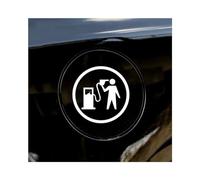 CGEAMDY 2 Pièces Autocollants Voiture Humour, Autocollants De Bouchon Autocollant De Voiture, Réservoir Autocollants Drôles Voitures, Consommation D'Essence éLevée Jauge Stickers Décoratif(Blanc)