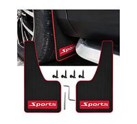 CGEAMDY 2 Pièces Bavettes Garde-Boue Anti-éclaboussures, Garde-Boue De Voiture, Garde-Boue Universel pour Voitures, Bavettes Avant Et Arrière Voiture Mud Flaps Guard Splash Accessoires(Rouge)