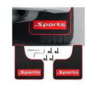 CGEAMDY 2 Pièces Bavettes Universelles Larges, Garde-Boue De Voiture, Bavettes Gar-Boue Universelle en PVC, Accessoire De Protection pour Voiture Pick-Up SUV Van Camion Camionnettes(Sports)