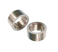 CGEAMDY 2 Pièces Bouchon D'écrou De Capteur D'oxygène, Bouchon De Montage De Capteur D'oxygène M18x1.5, M18 X 1.5 Filetage Interne Cranté Accessoire Pour Capteur D'oxygène, Pour Filetage Voiture