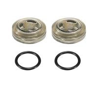 CGEAMDY 2 Pièces Kit Joints Pour Réservoir Du Maître-Cylindre Frein, Embrayage Maître-Cylindre Réservoir Miroir Vue Accessoires, Joint Verre Vue Remplacement Pour Moto Frein Avant Arrière(18MM)