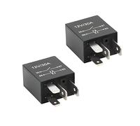 CGEAMDY 2 Pièces Relais Voiture 12V 4-Pin 30 Ampères, 4 Broches SPDT Multi-Purpose Relay Heavy Duty Relais Standard, Contacteur Relais Commutateur Power, Auto Commutateurs Et Démarreurs