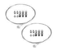 CGEAMDY 2 Pièces Universel Moto Câble De Gaz Accélérateur, Kit De Réparation Câble D'accélérateur Universel Pour Moto, Câble D'Accélérateur Universel avec Serre pour Moto, Câbles D'Embrayage Frein