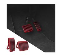 CGEAMDY 2pcs Coussinets de Pédale D'Embrayage, Pédales de Voiture, Pédales Antidérapantes Universelles de Voiture, Voiture Universelle Pédale Frein a Essence Automatique Antidérapante(Rouge)