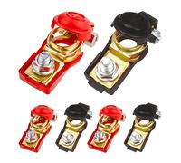 CGEAMDY 3 Paires Bornes De Batterie à Dégagement Rapide Pinces Négatives Et Positives, Connecteurs De Batterie à Dégagement Rapide Antirouille, Connecteurs à Dégagement Rapide De Batterie Pour Van