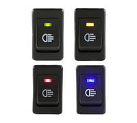 CGEAMDY 4 Pièces Voiture Moto de Lumière de Brume Interrupteur à Bascule, On/Off Interrupteur Bascule pour Voiture Auto, 4 Broches on/Off LED Commutateur à Bascule Bouton Rouge/Jaune/Bleu/Vert