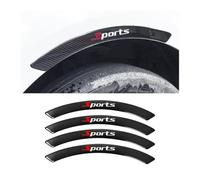 CGEAMDY 4 Pièces Voiture Roue Sourcils Protection, Protège Sourcils Roues Voiture, Garde-Boue Elargisseurs Aile Universel Voiture Fender Pour Auto, Autocollant Décoratif Garde-Boue Bandes Protection