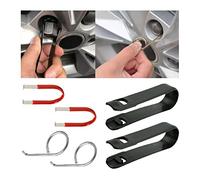 CGEAMDY 6 Pcs Outil Demontage Couvre-Écrous De Roues, Outils De Remplacement des Cache-Boulons Pneus, Pince Capuchon Ecrou Extracteur Pincettes, Extracteur De Pincettes pour Couvre Écrous
