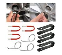 CGEAMDY 9 Pièces Outil Demontage Couvre-Écrous De Roues, Outils De Remplacement des Cache-Boulons Pneus, Pince Capuchon Ecrou Extracteur Pincettes, Extracteur De Pincettes pour Couvre Écrous