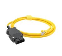 CGEAMDY Câble Ethernet ENET OBD, Câble Ethernet OBD Rj45 ENET OBD, pour Codage D'Interface Compatible F-Series, Interface De Diagnostic Câble D'Extension Réseau, Interface pour Diagnostic Et Codage
