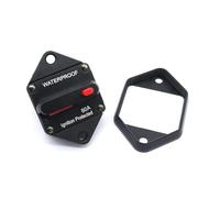 CGEAMDY Disjoncteur De Voiture, Disjoncteur 12V-48V-Porte-Fusible, Disjoncteur étanche Avec Réinitialisation Manuelle De Voiture Étanche, Pour Moteur Auto Marine Bateau Vélo Stéréo Audio(80A)