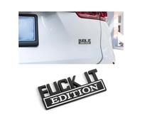 CGEAMDY Emblème de L'édition Fuck It, Emblème de Voiture, Application Universelle pour Une Large Gamme de Véhicules, Nouvelle Conception Étiquettes Personnalisées pour Véhicules (Noir-Blanc)
