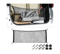 CGEAMDY Filet de Rangement en Nylon, Filet de Rangement Extensible pour Le Coffre de la Voiture, Filet de Rangement Universel pour la Plupart des Voitures, VéHicules, avec 4 Crochets (90x30cm)
