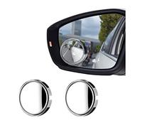 CGEAMDY Lot de 2 Miroir D'angle Mort pour Voiture HD Grand Angle Ronde, 3M avec Auto Adhésif Rétroviseurs Aveugle Miroir pour Véhicules, Rotation à 360° Rétroviseurs Extérieur d'Angle Mort