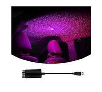 CGEAMDY Lumières D'étoile USB pour Voiture, LED Projection Veilleuse De Projection De Voiture Romantique Lumières Pliable Ciel Étoilé, Lumière De Toit Automatique Décorative D'atmosphère Portative