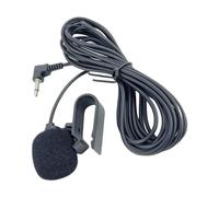 CGEAMDY Micro Externe 3.5 MM, Microphone Jack Audio avec Clip, Microphone avec Assemblage Câble, pour Unité Principale Véhicule Voiture Bluetooth Activé, Radio Stéréo GPS DVD, 2M Câble, Pratique