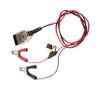 CGEAMDY OBD2 Connecteur D'économiseur Mémoire, Câble Adaptateur ECU avec Pince Crocodile, Câble de Diagnostic Stockage Batterie, Outil Remplacement Batterie, Maintien des Données et Détection Fuites