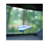 CGEAMDY Pendentif Pour Rétroviseur De Voiture, Ornement Voiture D'avion Papier, Pendentif Rétroviseur Avion En Papier, Décoration Intérieure Rétroviseur Avion Papier Accessoires Voiture(Bleu)