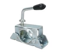 CGEAMDY Pince pour Roue Jockey, Support De Fixation pour Roue Remorque, Pince Générique en Fonte Support De Roue, Pince en Fonte Très Résistante (Nervurée) pour Roues Jockey Et Supports D'étai