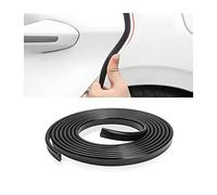 CGEAMDY Protections Bord Portière De Voiture en Forme De U Protecteur, 500CM Car Edge Trim Rubber Seal Pad De Protection, pour La Porte Voiture en Caoutchouc Anti-Collision Protéger (Noir)