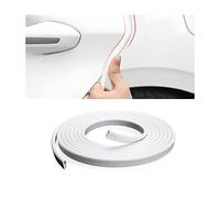 CGEAMDY Protections Bord Portière De Voiture en Forme De U Protecteur, 500CM Car Edge Trim Rubber Seal Pad De Protection, pour La Porte Voiture en Caoutchouc Anti-Collision Protéger (Blanc)