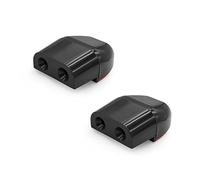 CGEAMDY Sifflet D'avertissement D'animaux Voiture avec Bande de Cerf, Sifflets Cerf Avertissement de la Faune, Faune Sifflet Ultrason pour Voitures, Faune Dispositifs D'Avertissement(Noir)