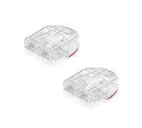 CGEAMDY Sifflet D'avertissement D'animaux Voiture avec Bande de Cerf, Sifflets Cerf Avertissement de la Faune, Faune Sifflet Ultrason pour Voitures, Faune Dispositifs D'Avertissement(Transparent)