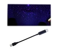 CGEAMDY Veilleuse Étoile de Toit De Voiture, projecteur de Galaxie USB, Lumières D'ambiance LED, Éclairage Intérieur de Voiture Portable Lumières Atmosphère Plusieurs Modes Réglables (Bleu-Violet)