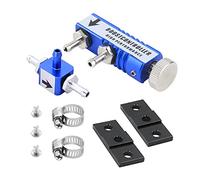CGEAMDY Voiture Turbo Boost Manuel Contrôleur, 1-30psi Contrôleur de Suralimentation Réglable, Universel Vanne de Purge Turbo Modification Accessoires, Essence Diesel Turbocompresseur Kit(Bleu)