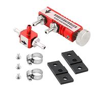 CGEAMDY Voiture Turbo Boost Manuel Contrôleur, 1-30psi Contrôleur de Suralimentation Réglable, Universel Vanne de Purge Turbo Modification Accessoires, Essence Diesel Turbocompresseur Kit(Rouge)