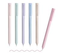 cGel Pens Set, 6-Piece Color Ink Writing Pens, Smooth Retro-Style Stationery, Fine Point Water-Based, Ideal for School, Travel, Office, Study, Doodles or, Portable and Compact
