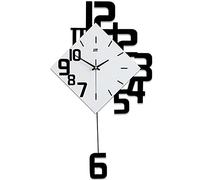 CGF- Pendules murales Grandes horloges murales pour la décoration de Salon silencieuses décoratives à Piles sans tic-tac numéro Bois Pendule Montre Murale horloges pour la Maison à l'intérieur